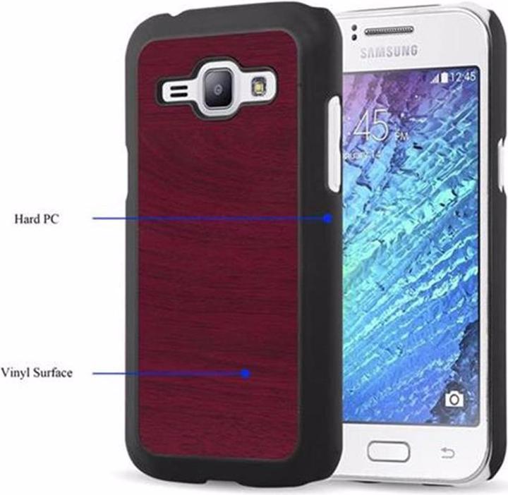 Actual product image Cadorabo Hard Cover Woody Cover (Samsung Galaxy J1)