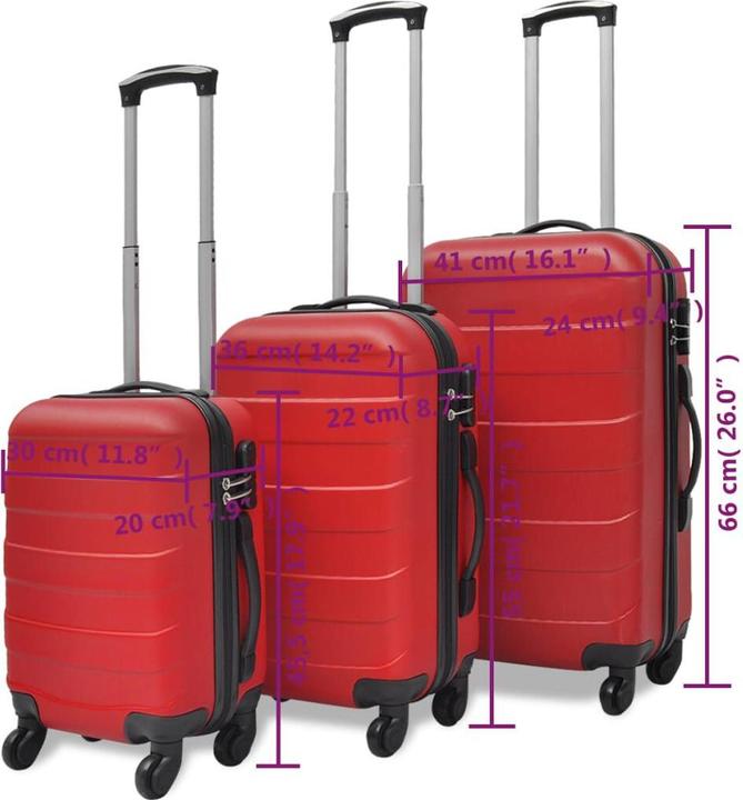 VidaXL Farand (Handgepäck (bis 50l), M (50 - 90l), L (90 - 115l))