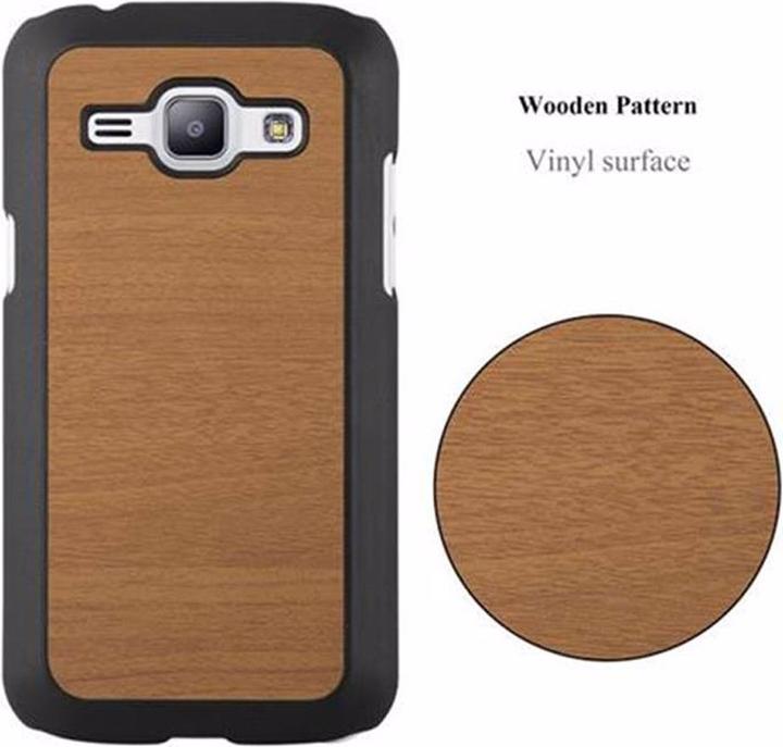 Image du produit Cadorabo Couverture rigide Woody Cover (Samsung Galaxy J1)