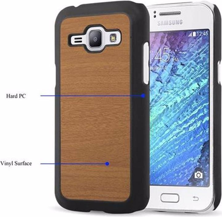 Image du produit Cadorabo Couverture rigide Woody Cover (Samsung Galaxy J1)