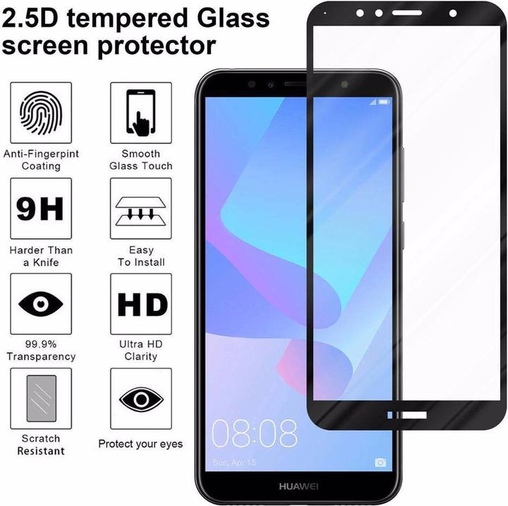 Actual product image Cadorabo Full screen display protection glass (1 Piece, Huawei Y6 Prime (2018))