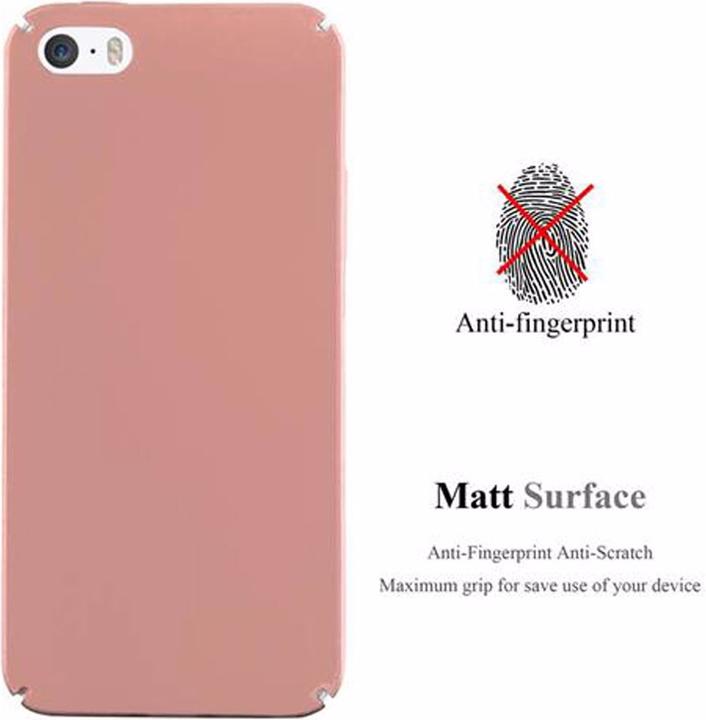 Actual product image Cadorabo Hard Cover Matt Metal Cover (Apple iPhone 5)
