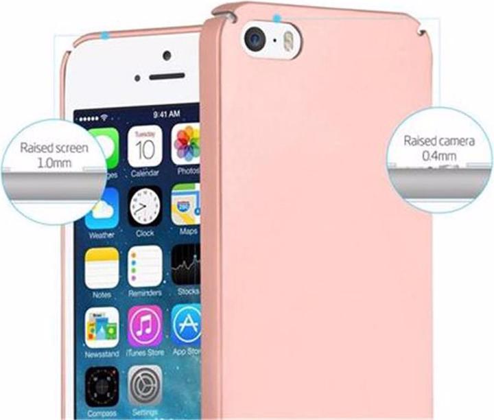 Actual product image Cadorabo Hard Cover Matt Metal Cover (Apple iPhone 5)