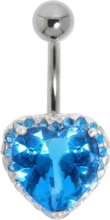 Bijouteria Bauchpiercing (Edelstahl, Silber 925, Kristall)