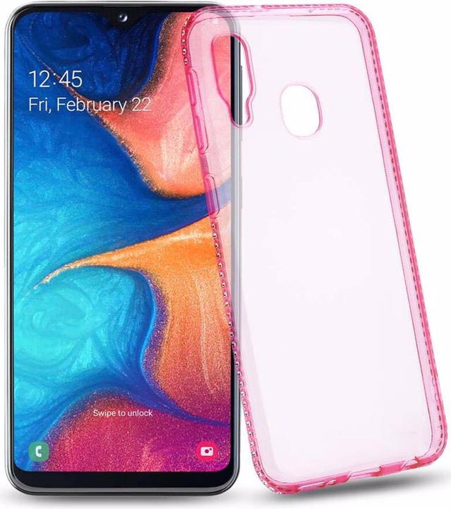 Productafbeelding Cadorabo TPU Ultra Slim Rhinestone Cover (Samsung Galaxy A20e)