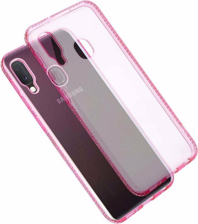 Productafbeelding Cadorabo TPU Ultra Slim Rhinestone Cover (Samsung Galaxy A20e)