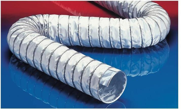 Produktbild Norres Absaug- und Gebläseschlauch CP PTFE GLASS-INOX 471 400 mm 412,00 mm 3 m