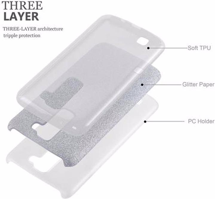 Productafbeelding Cadorabo TPU glitter (3-delig) hoesje (Samsung Galaxy J7 2016)