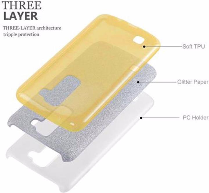Productafbeelding Cadorabo TPU glitter (3-delig) hoesje (Samsung Galaxy J7 2016)