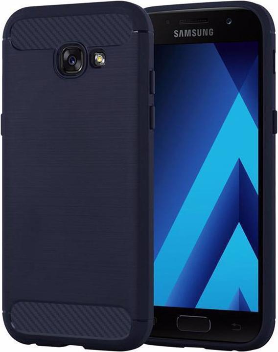 Produktbild Cadorabo TPU Ultra Slim carbon edelstahl Kombi Cover (Samsung Galaxy A3 (2017))