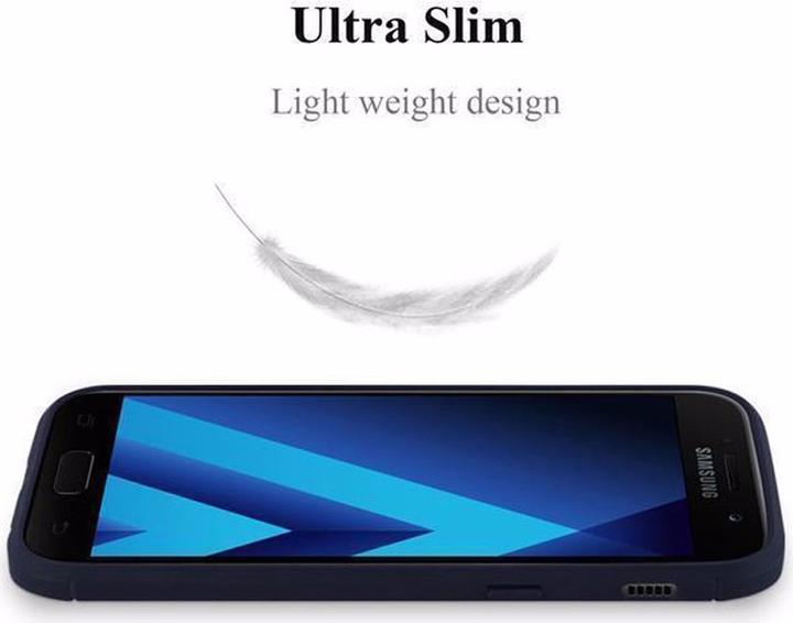 Produktbild Cadorabo TPU Ultra Slim carbon edelstahl Kombi Cover (Samsung Galaxy A3 (2017))