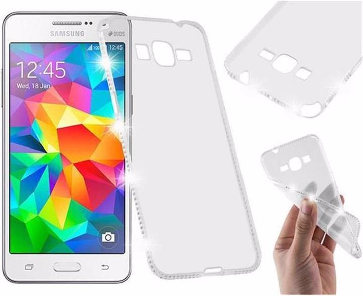 Productafbeelding Cadorabo TPU Ultra Slim Rhinestone Cover (Samsung Galaxy Grand Prime)