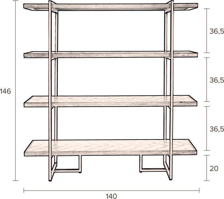 Produktbild Dutchbone Class (140 x 40 x 146 cm)