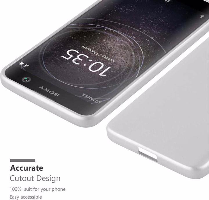 Actual product image Cadorabo TPU Matt Metallic Cover (Sony Xperia XA2)