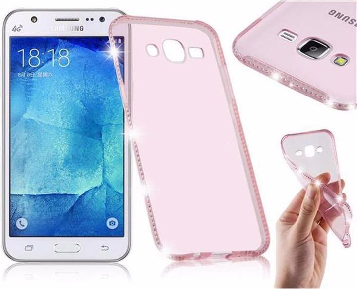 Productafbeelding Cadorabo TPU Ultra Slim Rhinestone Cover (Samsung Galaxy J5)