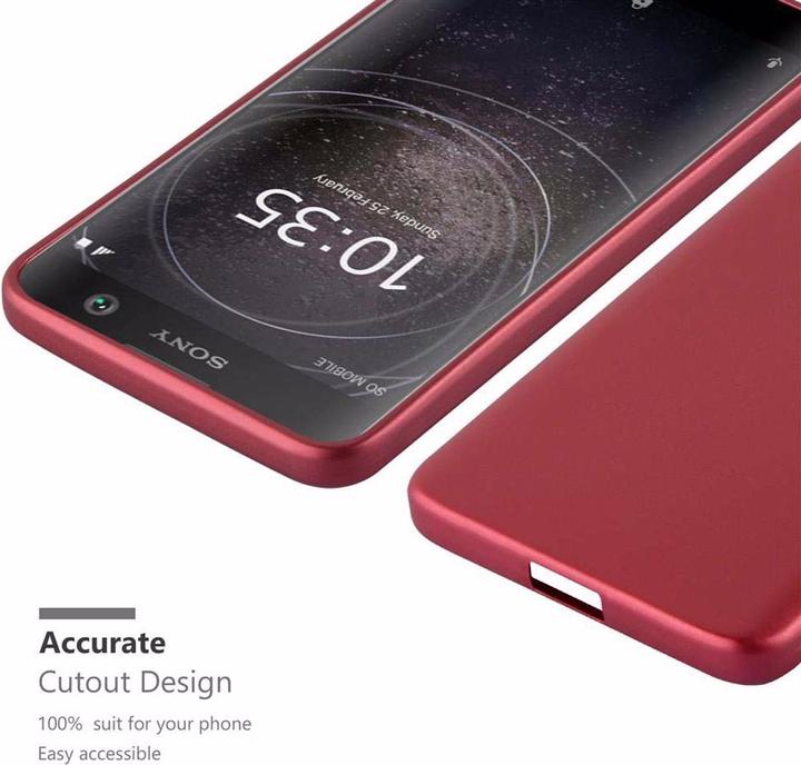 Actual product image Cadorabo TPU Matt Metallic Cover (Sony Xperia XA2)