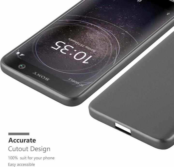 Actual product image Cadorabo TPU Matt Metallic Cover (Sony Xperia XA2)