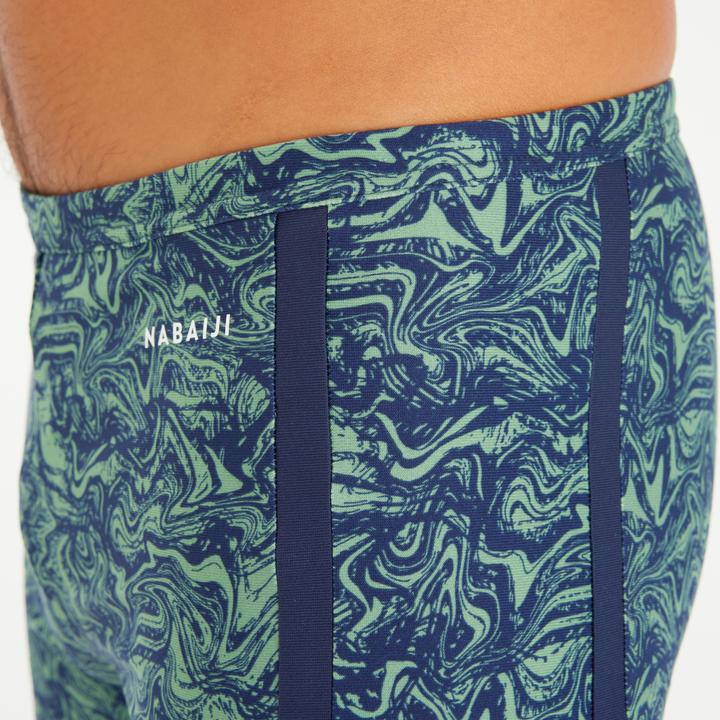 Produktbild Nabaiji Badehose Midjammer Herren - 100 Yoko Wave blau/khaki (46)