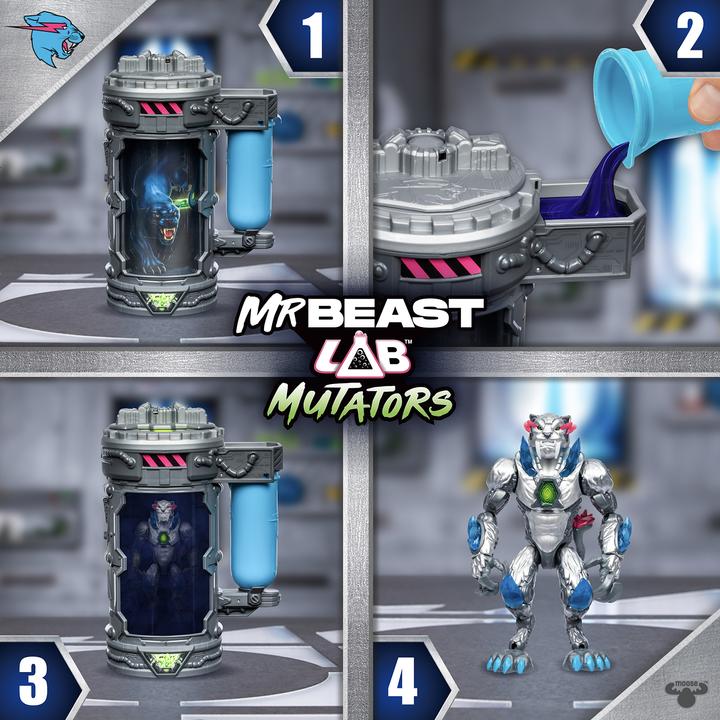 Image du produit Moose MR BEAST LAB Figurines d'action (Mutator) - METALIC PANTHER
