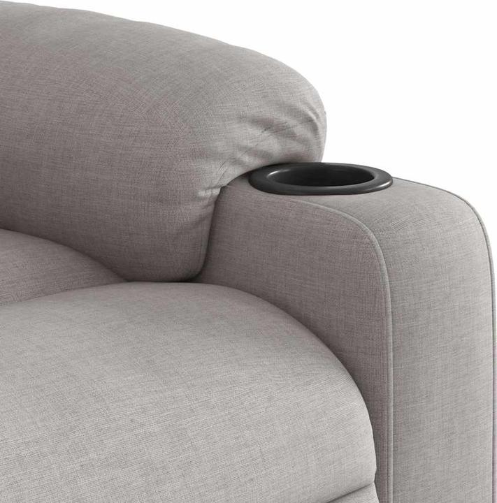 Actual product image VidaXL Massage chair cloud grey fabric