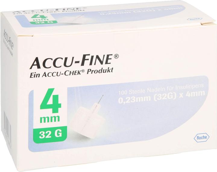 Produktbild Roche Accu Fine Pen Nadeln 4mm (Pen Nadeln + Einmalkanülen)
