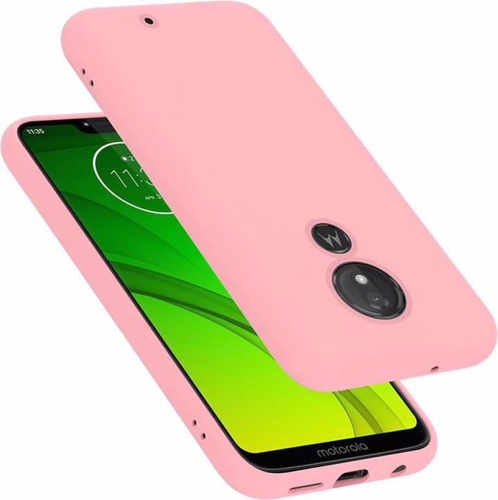 Actual product image Cadorabo TPU Liquid Silicone Case Cover (Motorola Moto G7 Power)