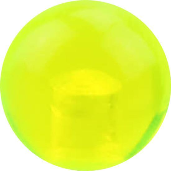 Star Piercing Kugel grün transparent (ohne Messing, Acryl)