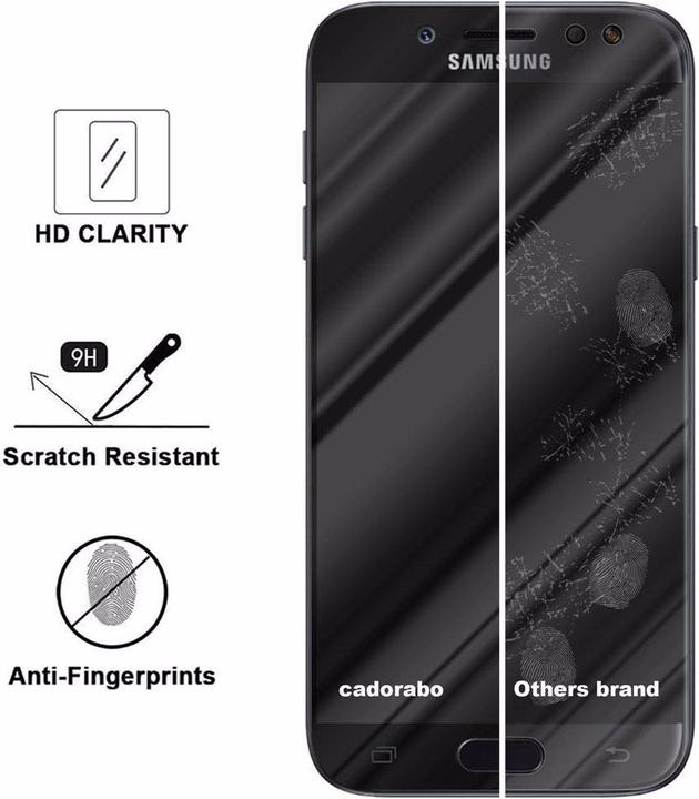 Actual product image Cadorabo Full screen display protection glass (1 Piece, Samsung Galaxy J7 2017, Samsung Galaxy J7 Pro)