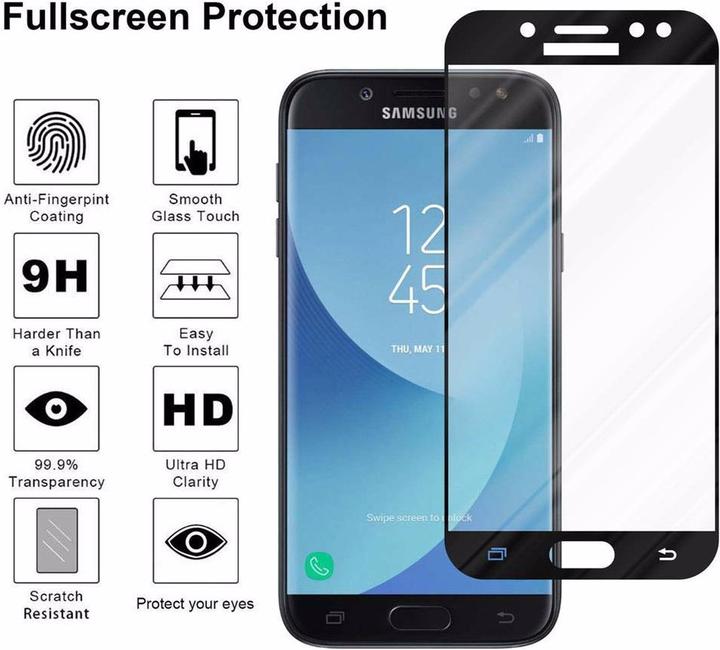 Actual product image Cadorabo Full screen display protection glass (1 Piece, Samsung Galaxy J7 2017, Samsung Galaxy J7 Pro)