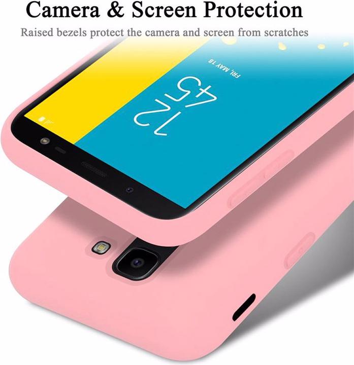 Actual product image Cadorabo TPU Liquid Silicone Case Cover (Samsung Galaxy J6 (2018))