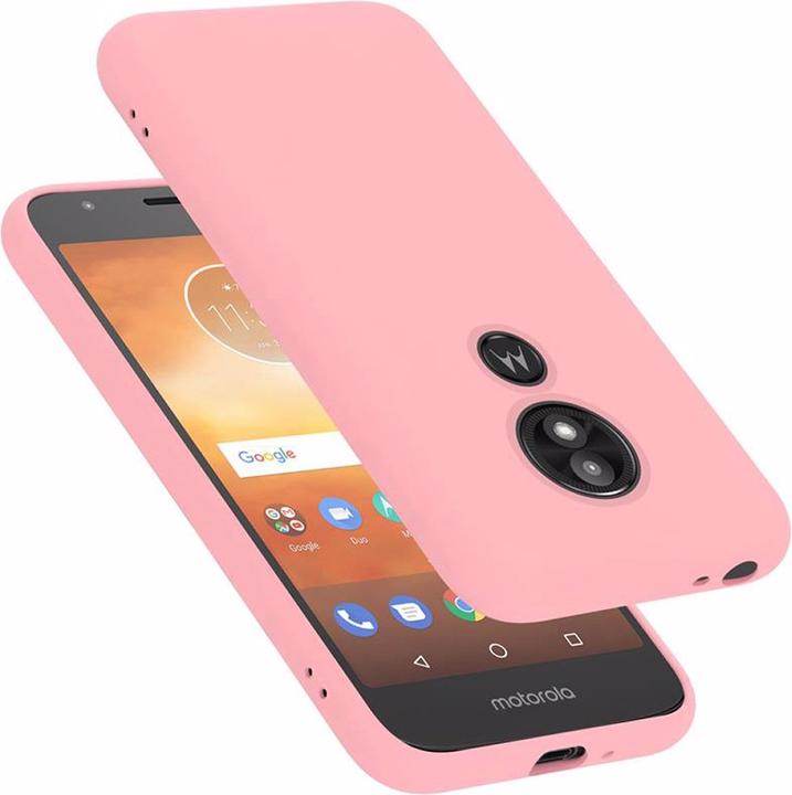 Actual product image Cadorabo TPU Liquid Silicone Case Cover (Motorola Moto E5 Play Go)