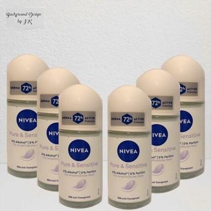 NIVEA Pure & Sensitive Anti-Transpirant Roll-On 50ml (Roll-on, 50 ml)
