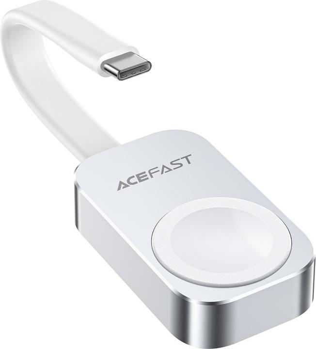 Actual product image Acefast E21 5W Wireless Charger for Apple Watch - Silver (5 W)