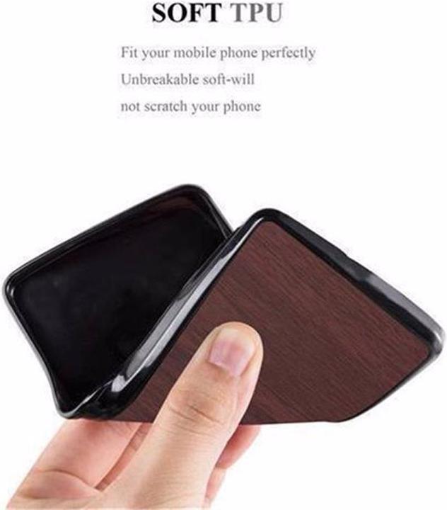 Produktbild Cadorabo TPU Wooden Cover (Samsung Galaxy J1 (2016))