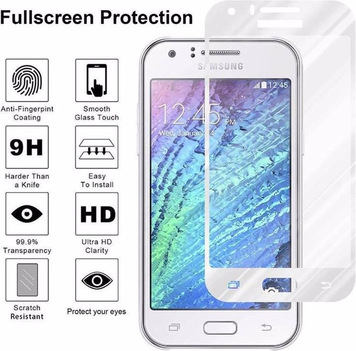 Image du produit Cadorabo Verre de protection d'écran plein écran (1 pièce(s), Samsung Galaxy J1)