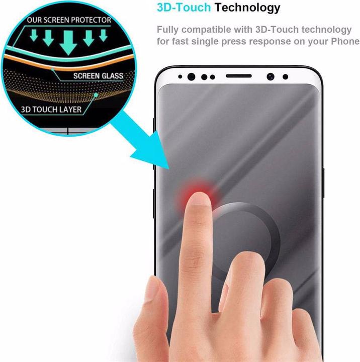 Image du produit Cadorabo Verre de protection d'écran plein écran (1 pièce(s), Samsung Galaxy S9+)
