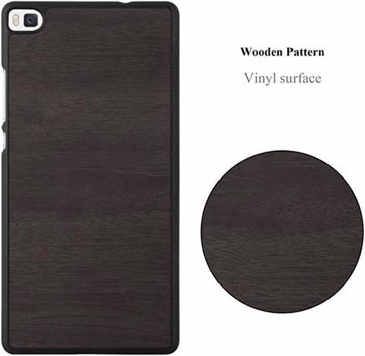 Image du produit Cadorabo Couverture rigide Woody Cover (Huawei P8)