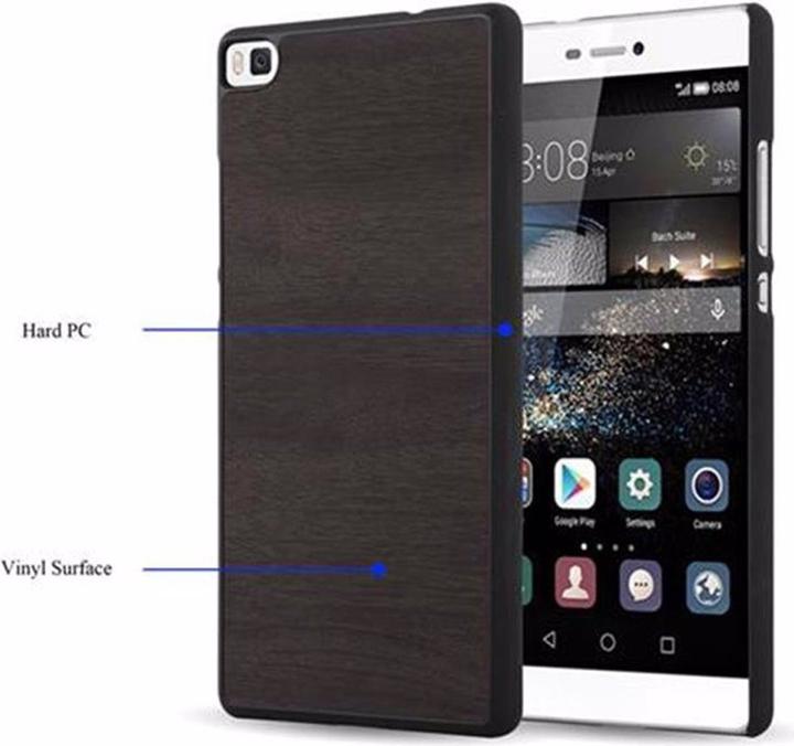 Image du produit Cadorabo Couverture rigide Woody Cover (Huawei P8)