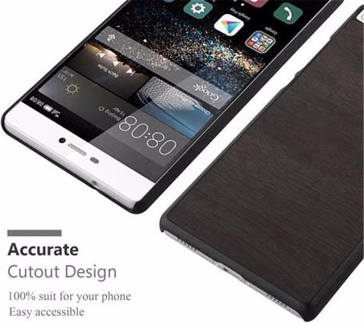 Image du produit Cadorabo Couverture rigide Woody Cover (Huawei P8)