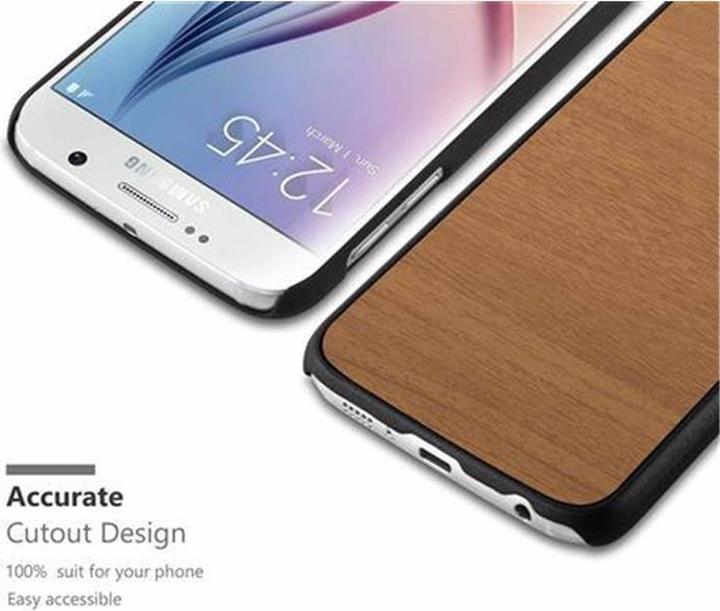 Immagine prodotto Cadorabo Copertina rigida Copertina di legno (Samsung Galaxy S6)