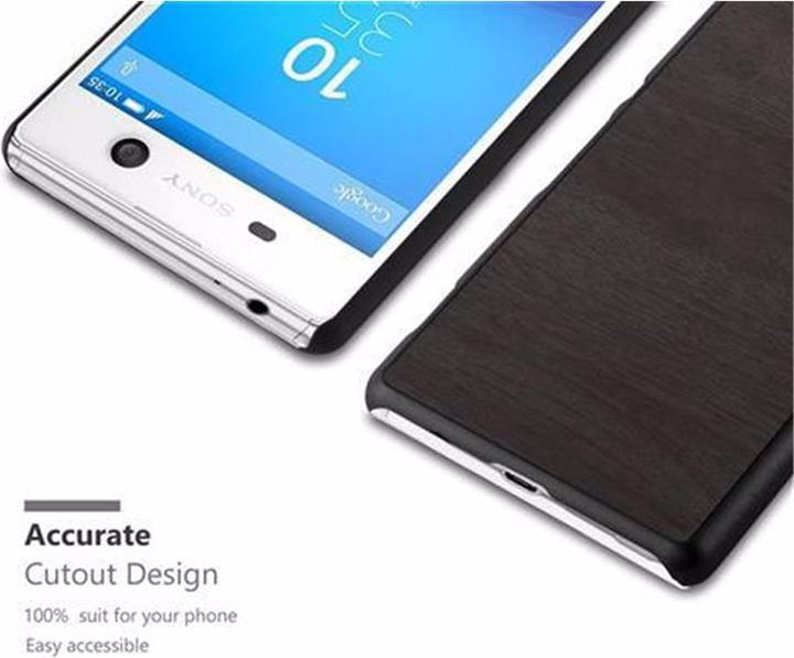 Image du produit Cadorabo Couverture rigide Woody Cover (Sony Xperia M5)