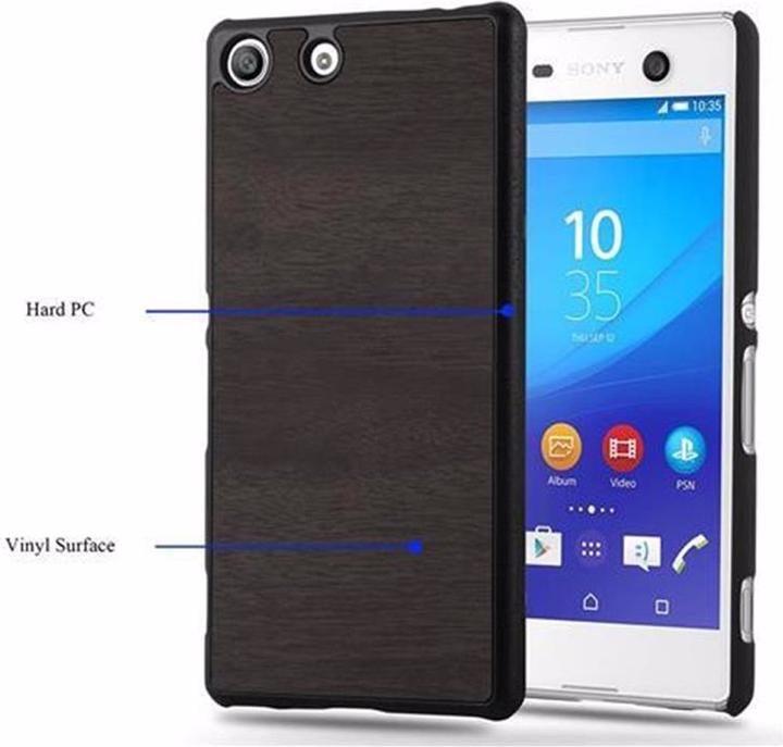 Image du produit Cadorabo Couverture rigide Woody Cover (Sony Xperia M5)