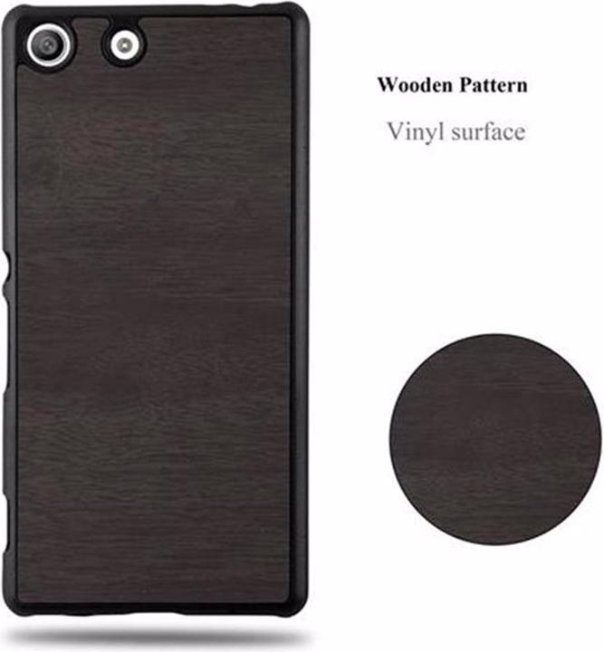 Image du produit Cadorabo Couverture rigide Woody Cover (Sony Xperia M5)
