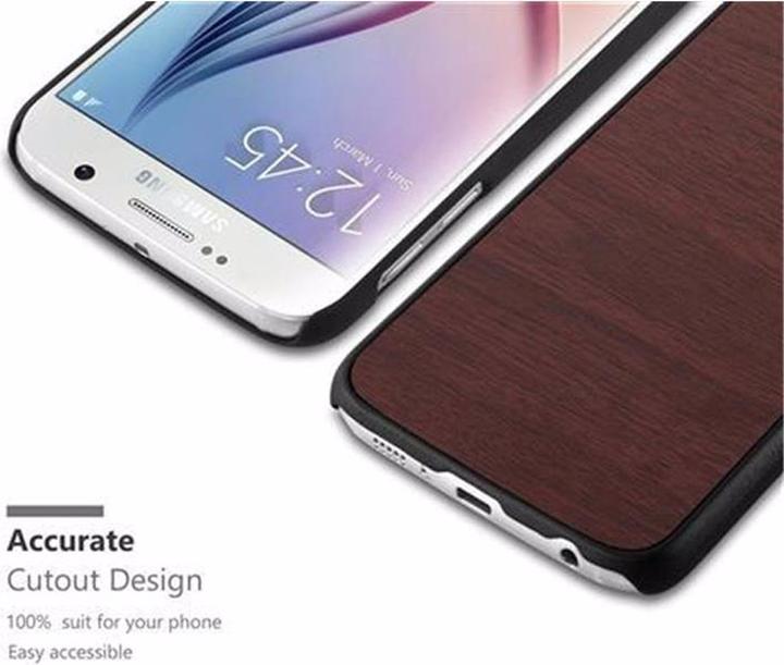 Immagine prodotto Cadorabo Copertina rigida Copertina di legno (Samsung Galaxy S6)