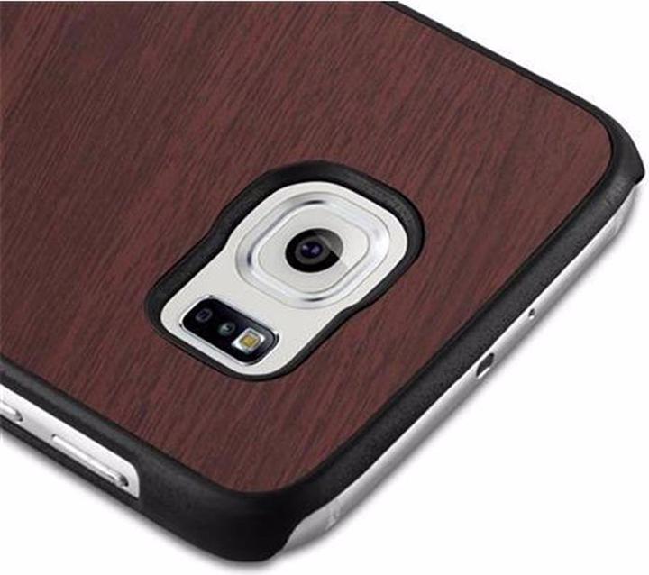 Immagine prodotto Cadorabo Copertina rigida Copertina di legno (Samsung Galaxy S6)