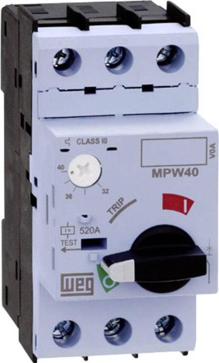 Actual product image Weg 12428129 MPW40-3-U020 Motor-protective circuit-breaker, adjustable 20 A 1 pc.