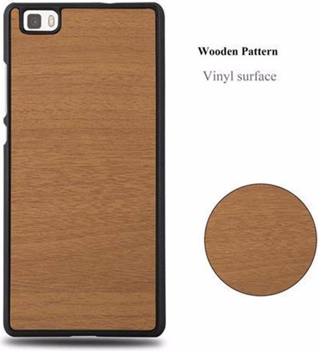 Actual product image Cadorabo Hard Cover Woody Cover (Huawei P8 Lite)