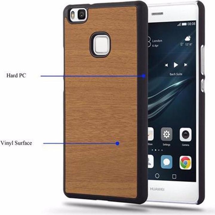 Productafbeelding Cadorabo Harde kaft Woody Cover (Huawei P9 Lite)