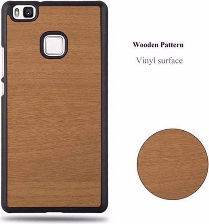 Productafbeelding Cadorabo Harde kaft Woody Cover (Huawei P9 Lite)