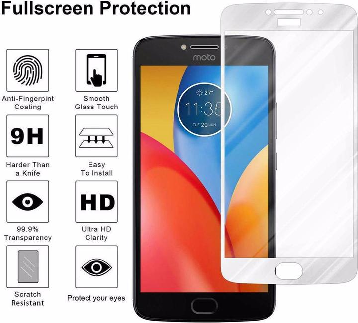 Image du produit Cadorabo Verre de protection d'écran plein écran (1 pièce(s), Motorola Moto E4)